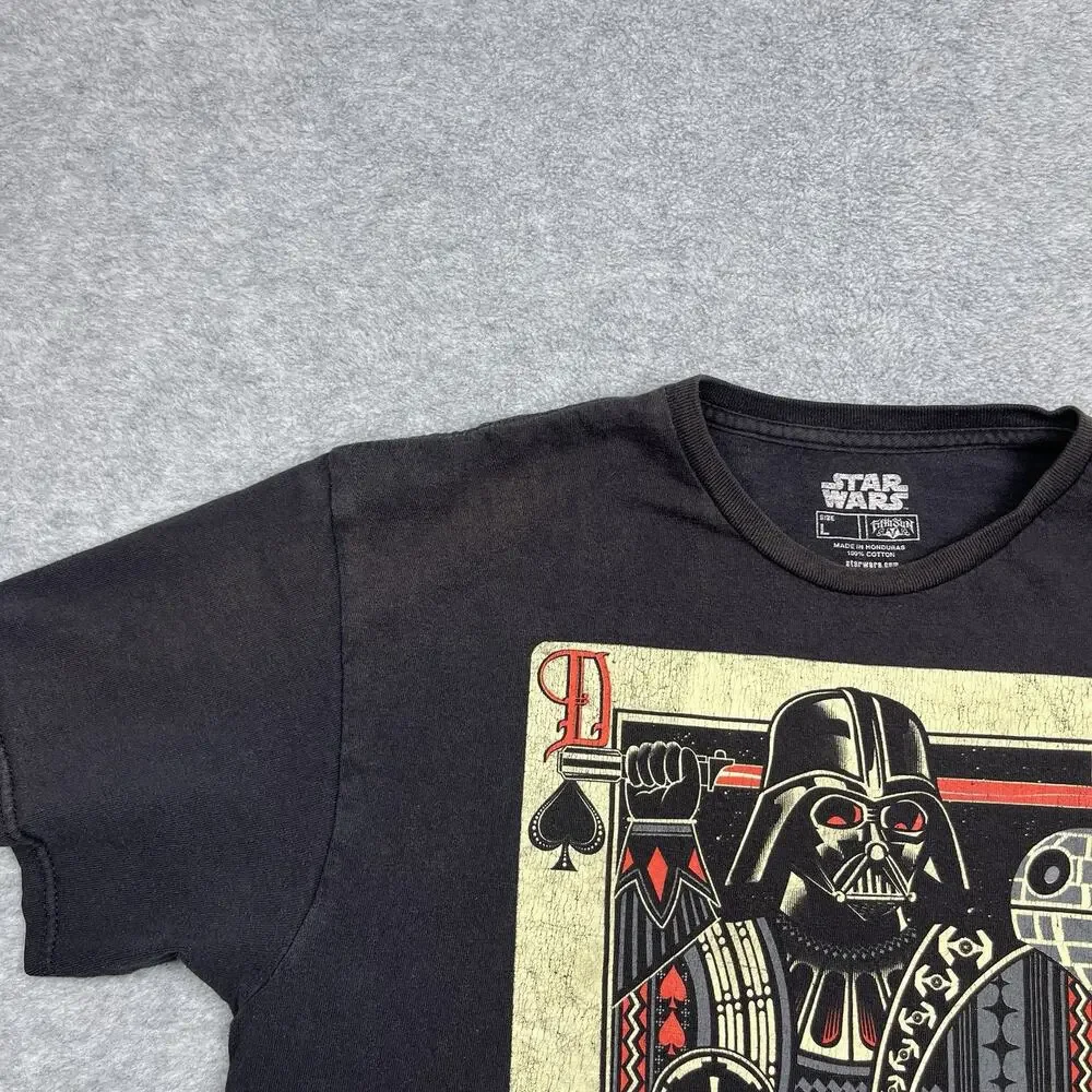 Star Wars Darth Vader Spades Playing‎ Card T-Shirt By Fifth Sun Men's Size L